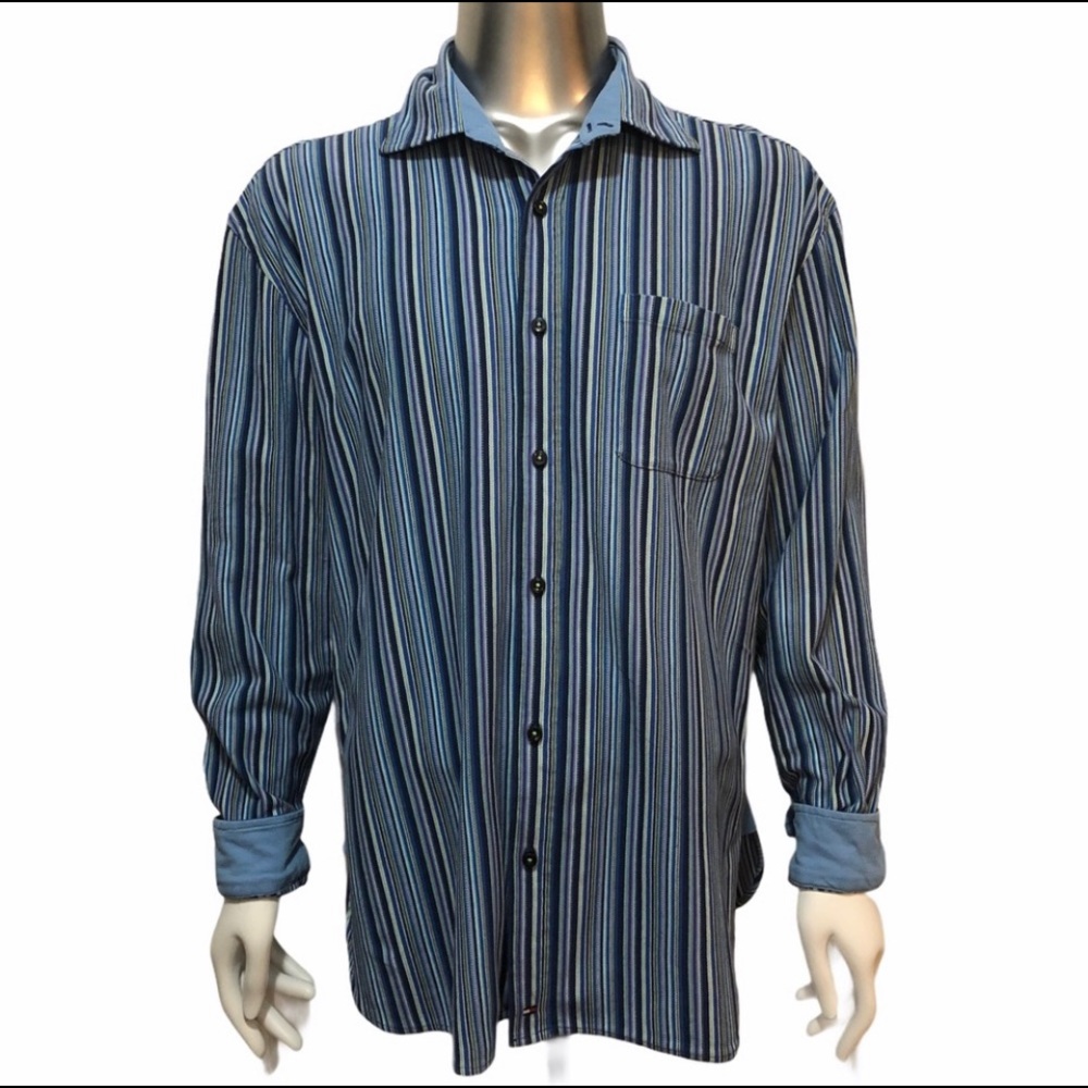 Men’s Tommy Hilfiger Striped Cotton Dress Shirt